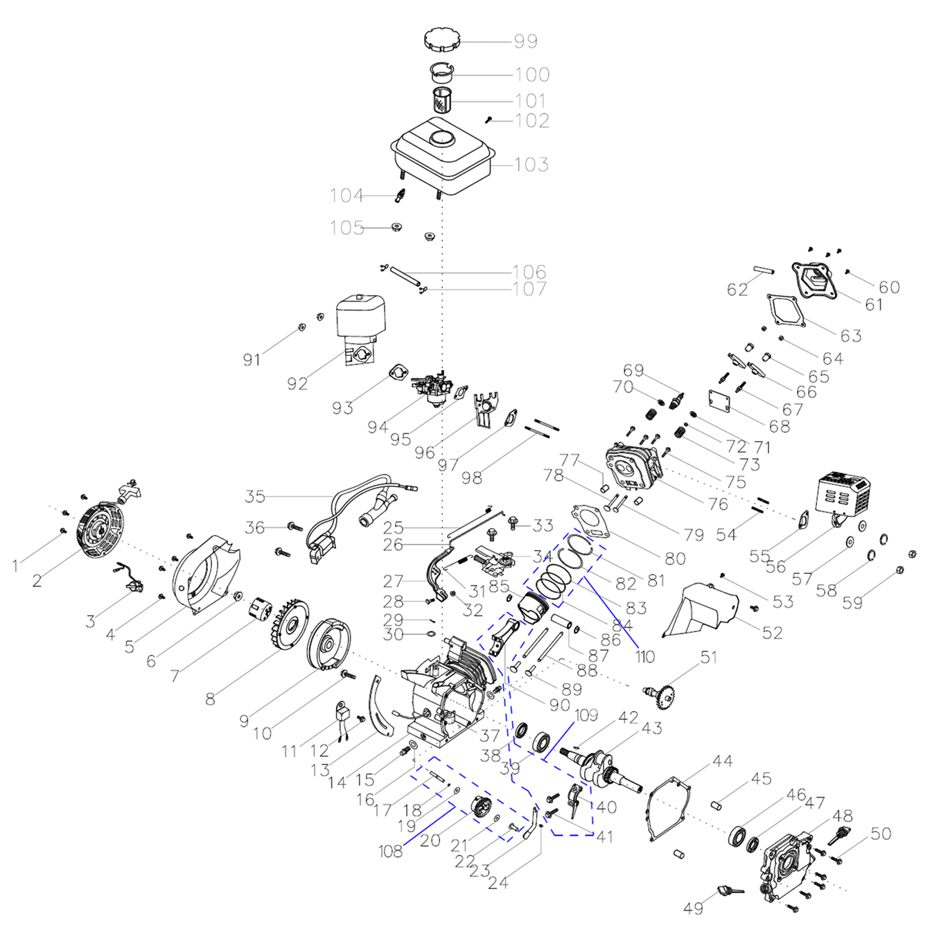 Культиватор бензиновый МКТ-200