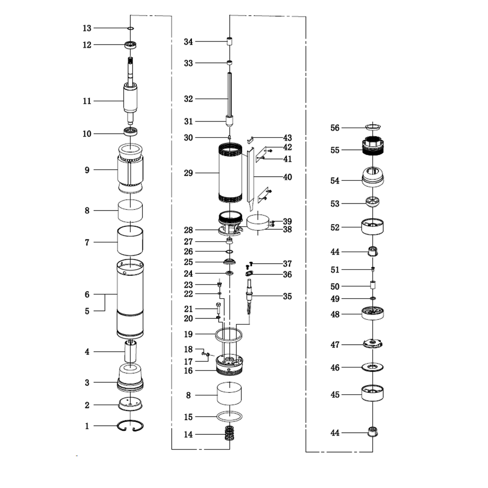 Насос скважинный, центробежный НСЦ-75-60