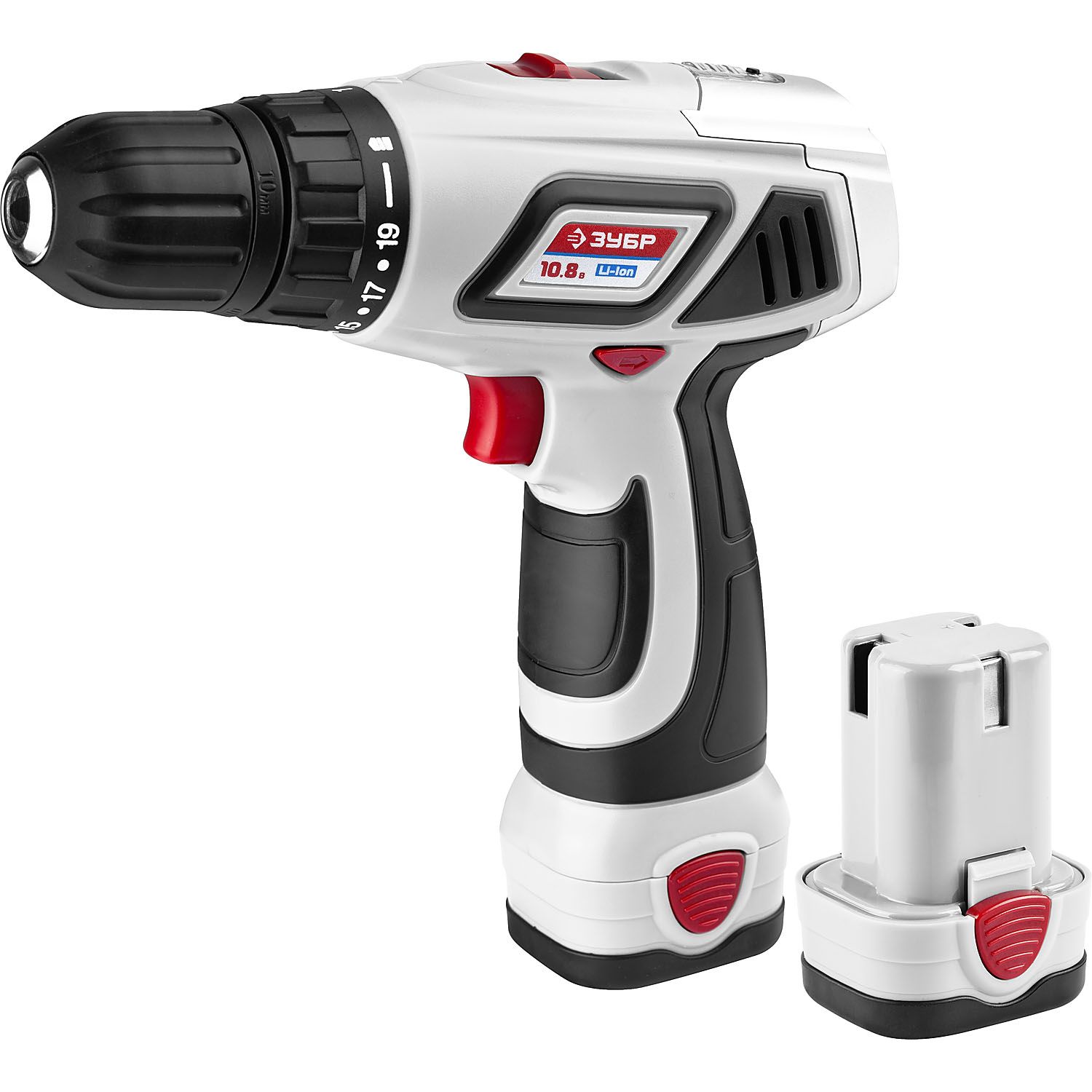 Дрель - шуруповерт, 2 АКБ ЗДА-10.8-Ли-КН