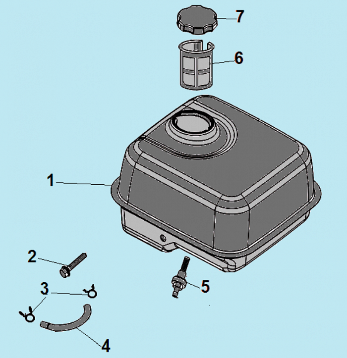 10 БАК МОТОПОМПА CHAMPION GP55