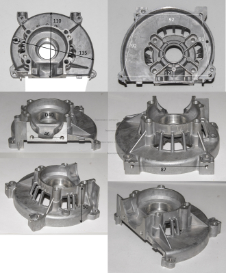 Картер двигателя крышка передняя d35-подш.-d25-манж. б/н 9602-987104: Т1150