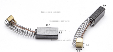 Щетка угольная (комплект 2 шт)