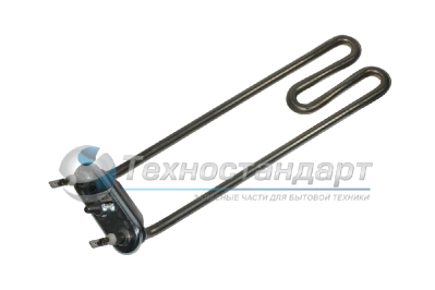 Тэн 1900W, гнутый, с отверстием под датчик, L=250 мм, l=14 мм, резинка ровная, для Bosch