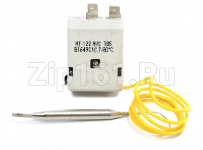 Термостат водонагревателя NT122AVC 7-80C шток 38мм 16A, 400V капиллярка 650мм