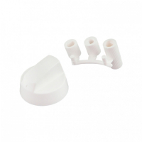 Ручка переключения плиты универсальная, белая, W1002