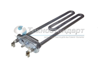 Тэн 1950W, прямой, с отверстием по датчик, L=245 мм, l=14 мм, резинка ровная, Zanussi