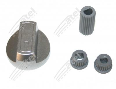 Ручка управления для плиты СЕРЕБРЯНАЯ универсальная 1 ШТУКА